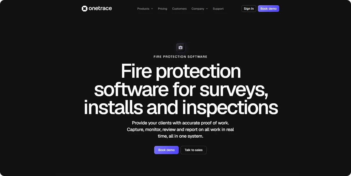 Onetrace fire protection