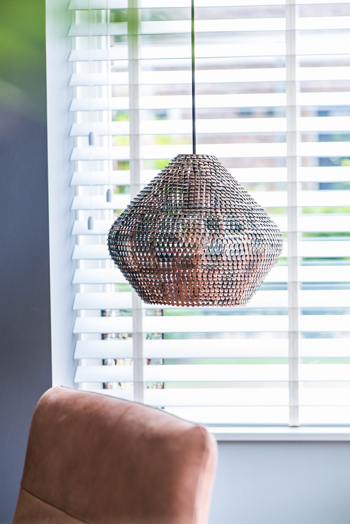 oosters hanglampje in koper