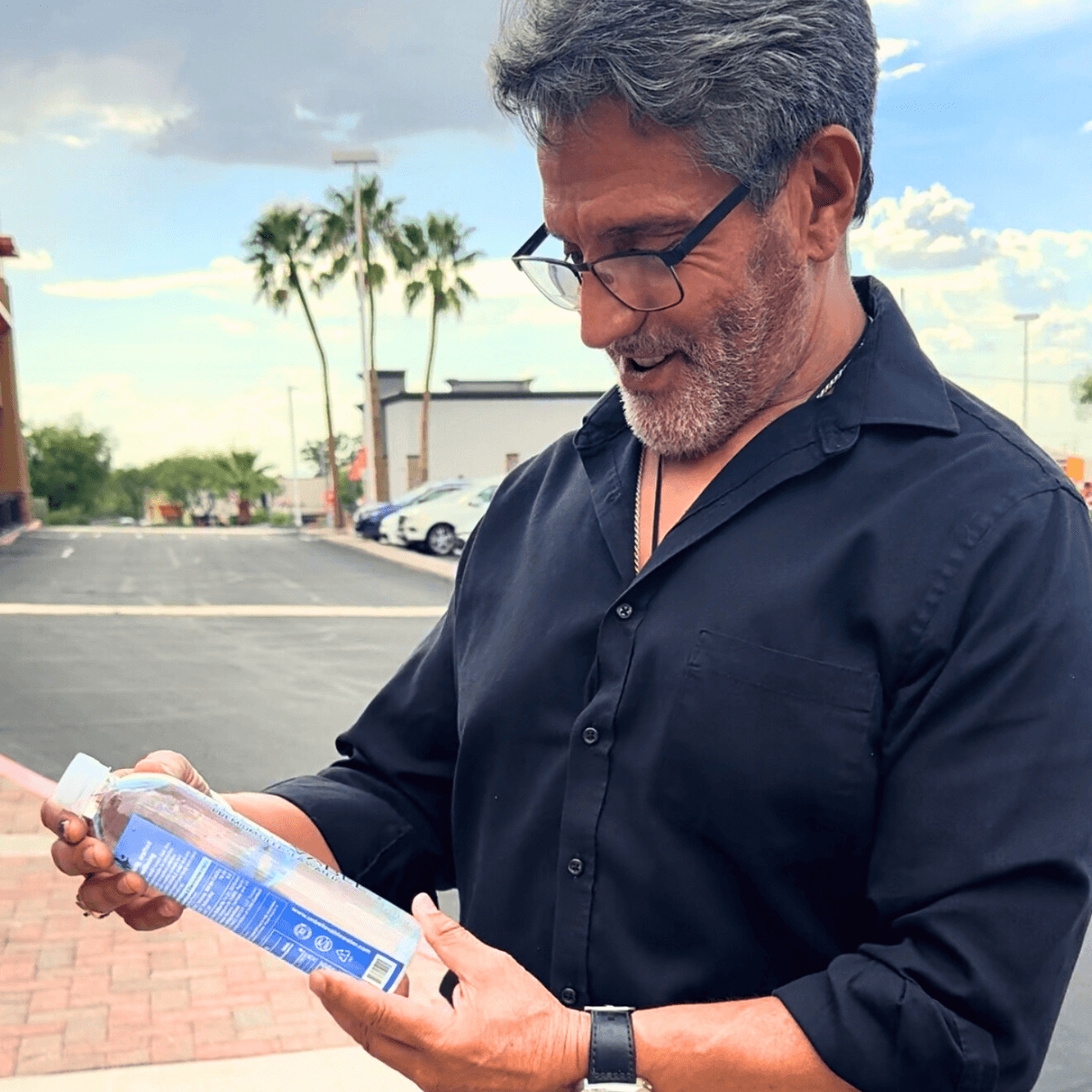 man smiling to the camera