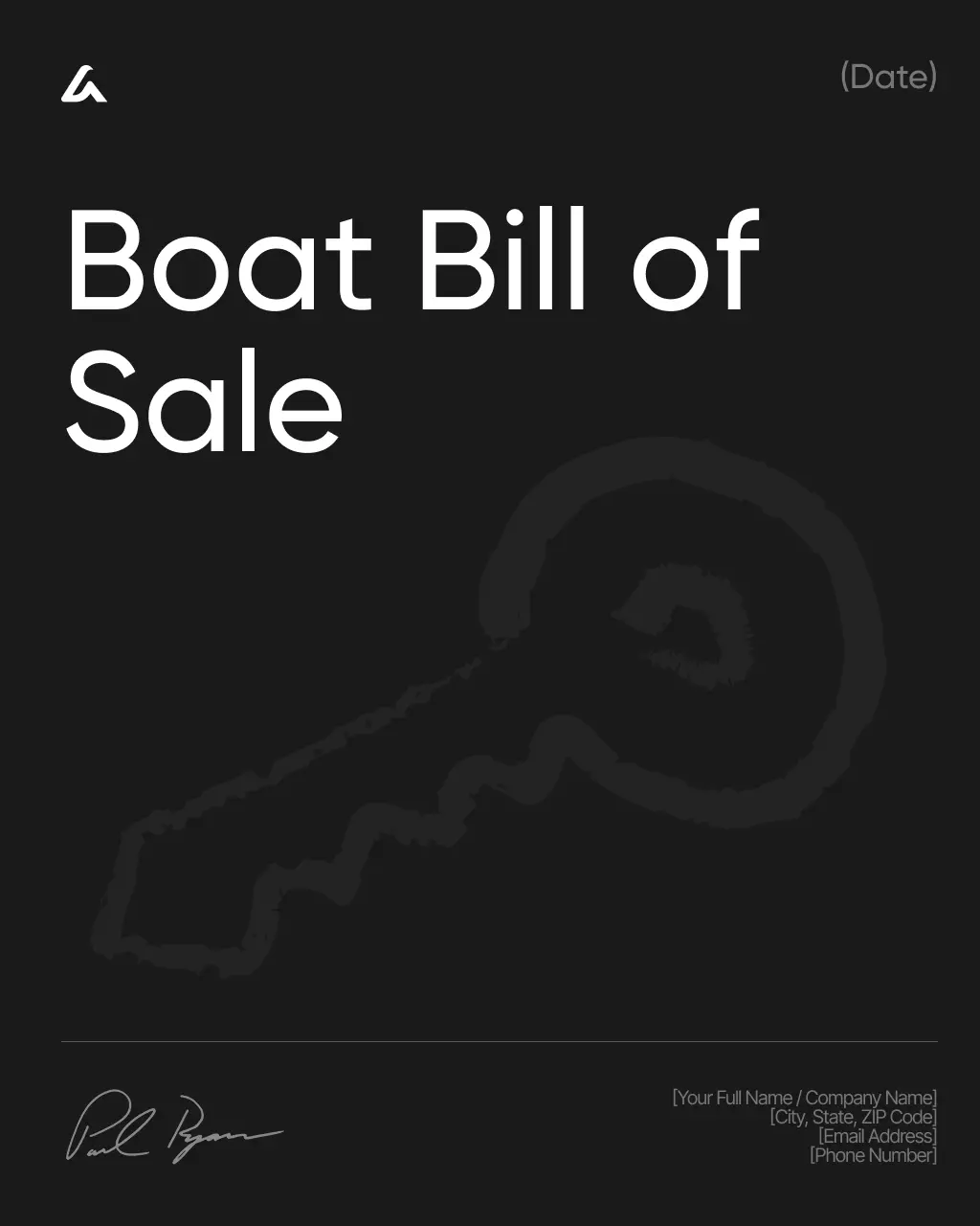 Boat Bill of Sale 