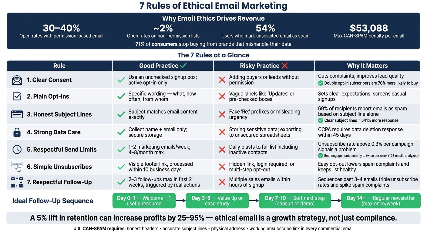 7 Rules of Ethical Email Marketing: Good vs. Risky Practices