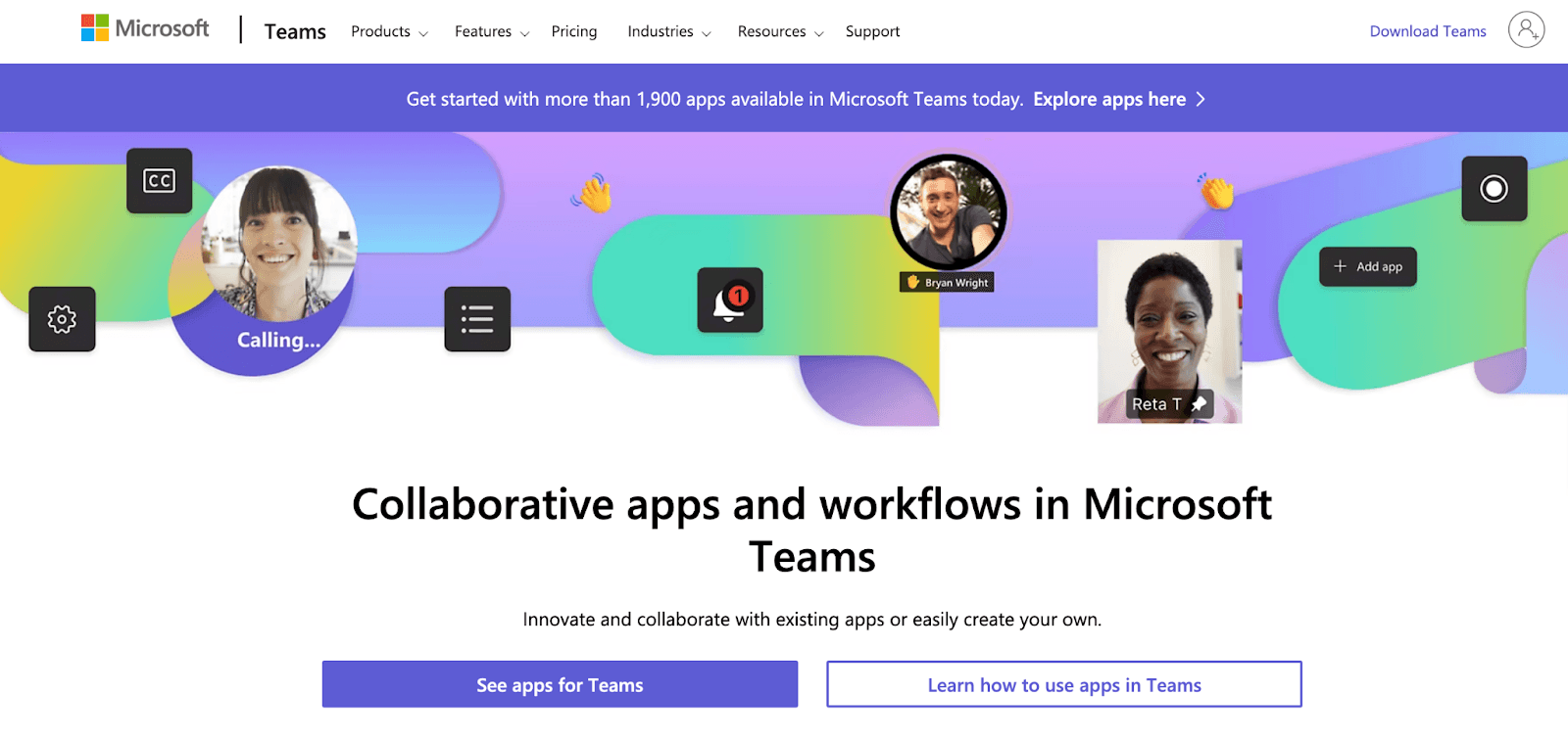 Collaborative apps in Microsoft Teams