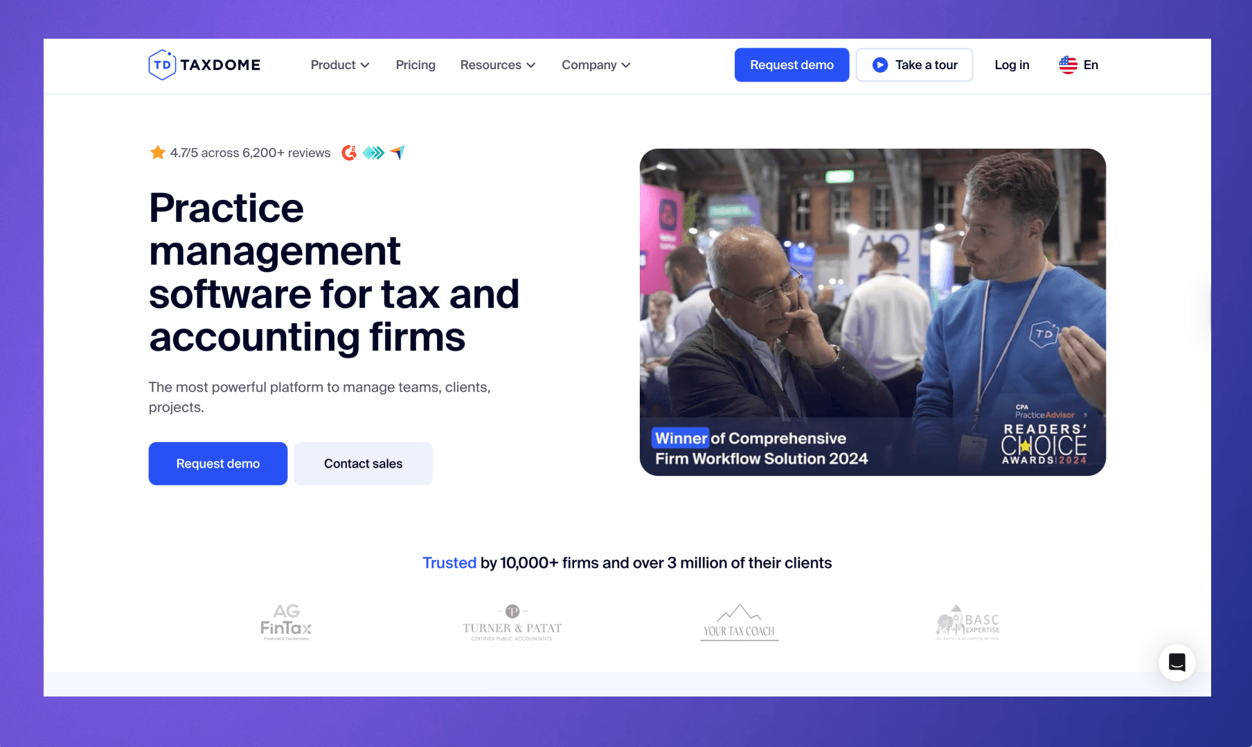 TaxDome Homepage