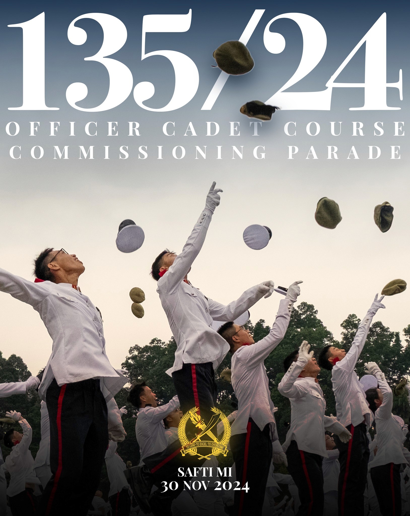 (2024) For Officer Cadet School - 135/24 OCC Parade (Poster Design) by Danial MM