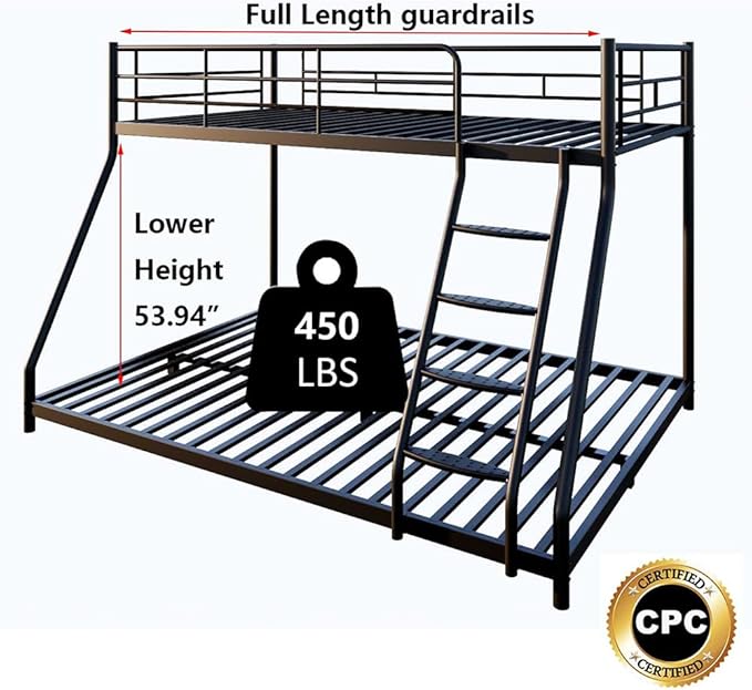 Built with premium materials, the bunk bed metal ensures lasting comfort and support.