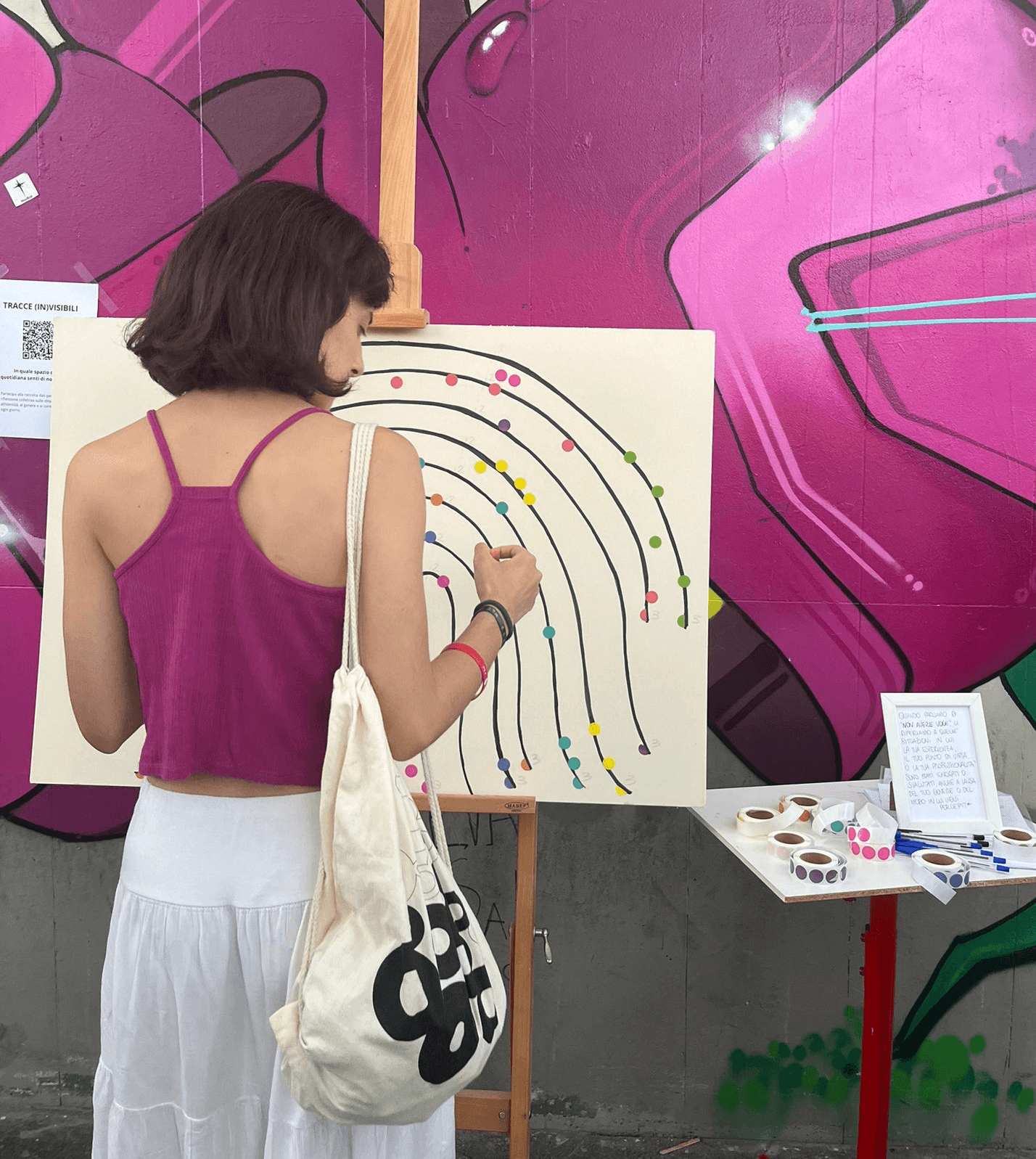 Participatory data visualization representing lived experiences through collective input