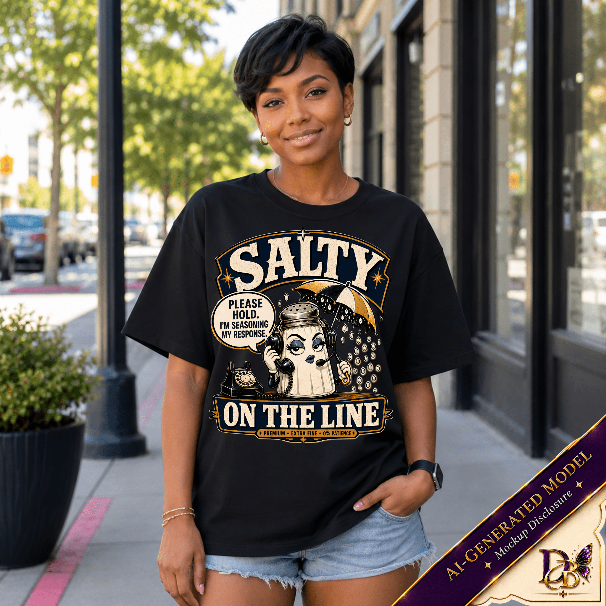 Salty on the Line Tee