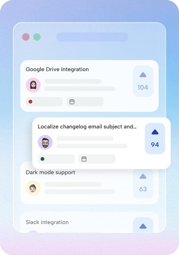 priotize features based on the user feedback, upvotes and build the product roadmap