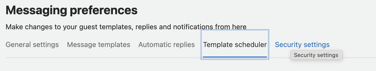 Booking.com extranet message preferences