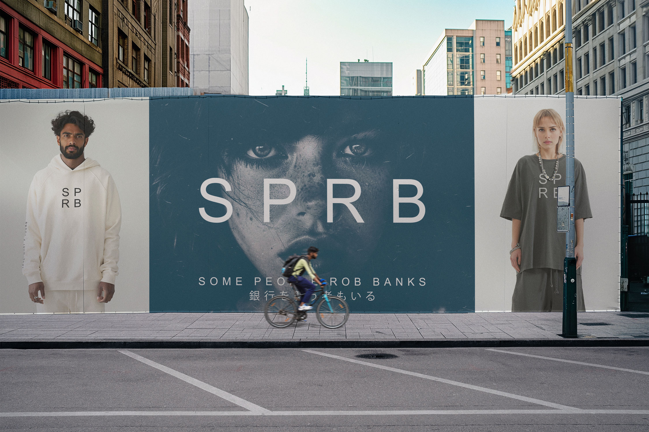 Billboard in city with SPRB advertising