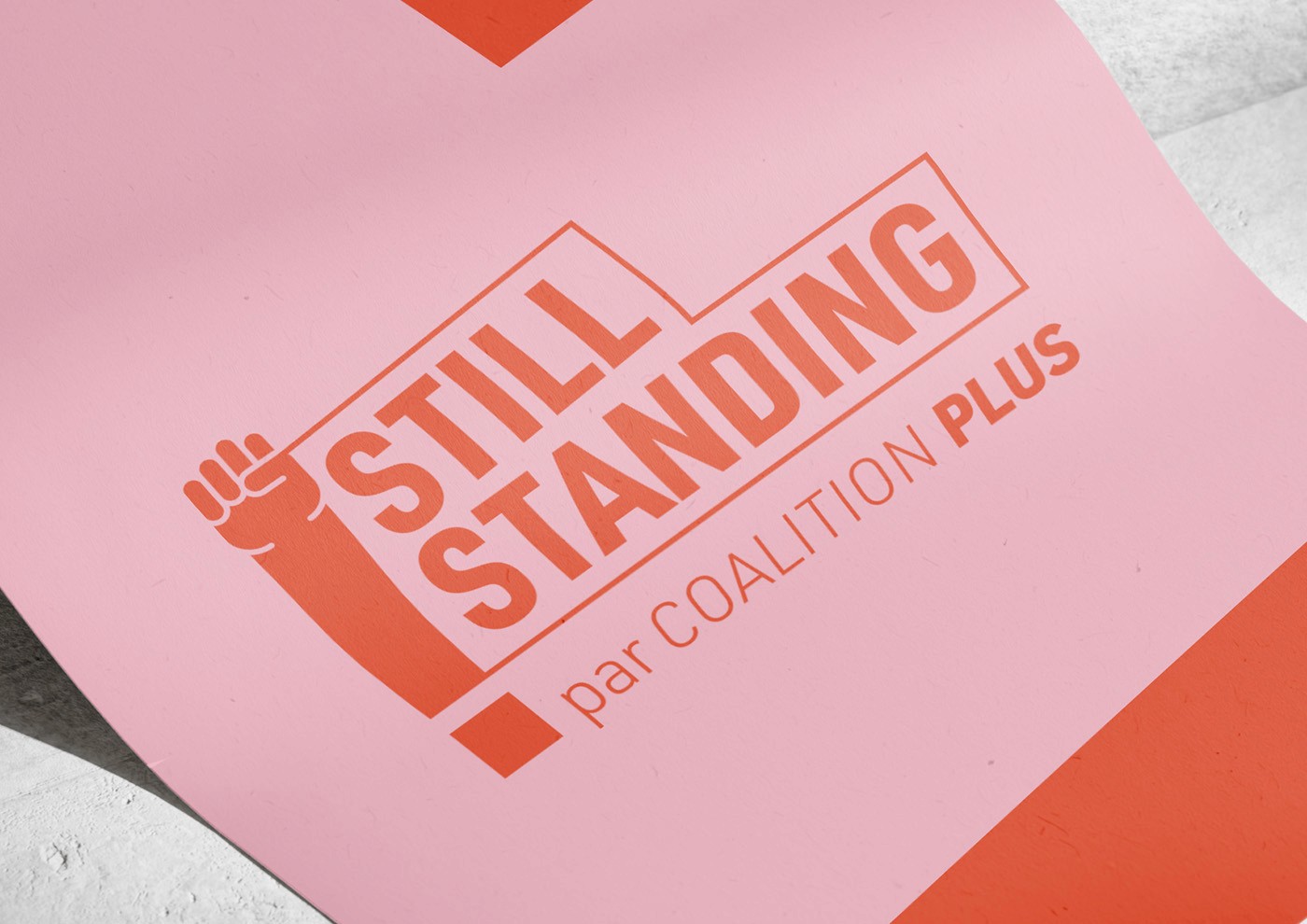 Identité visuelle Still Standing Coalition PLUS