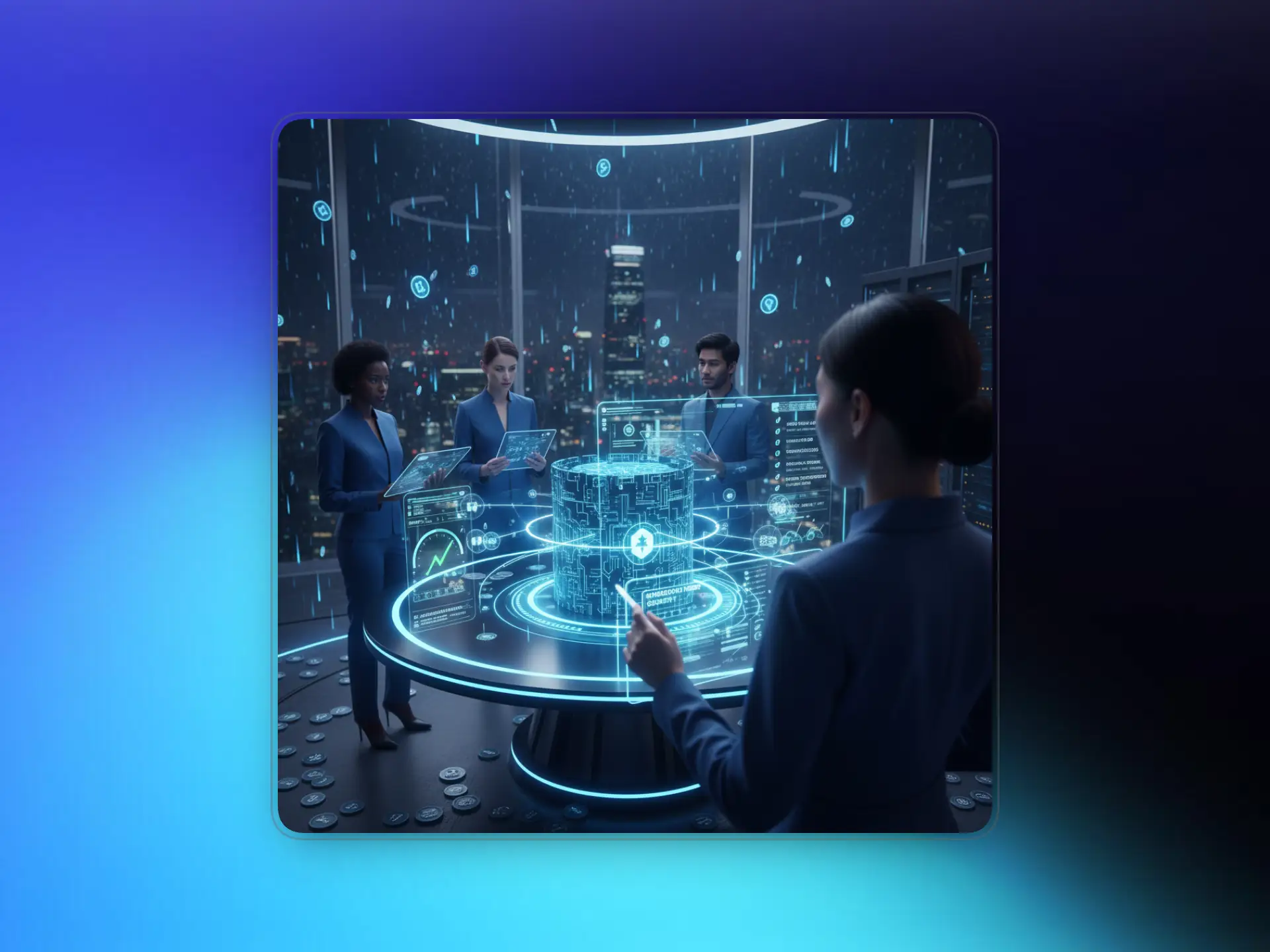 Team reviewing semantic data and machine-readable content to improve visibility across AI-powered answer engines like ChatGPT and Gemini.