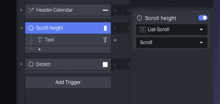 How to display a scroll position display step1