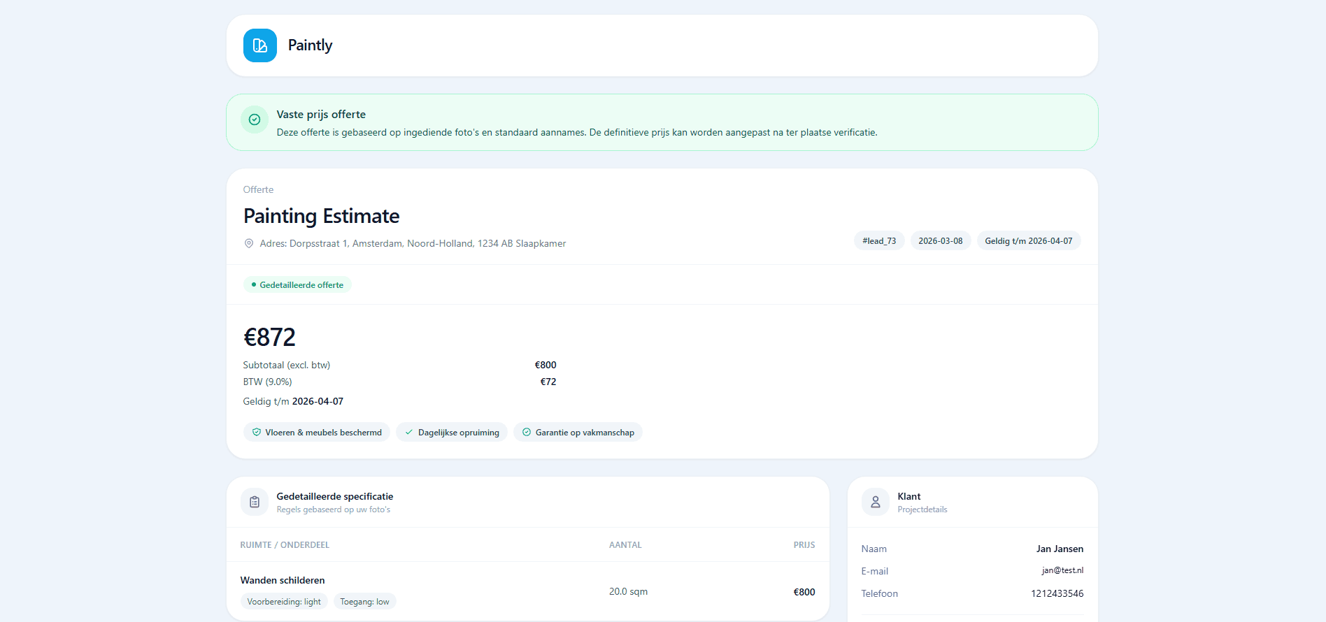 graph and user image side by side
