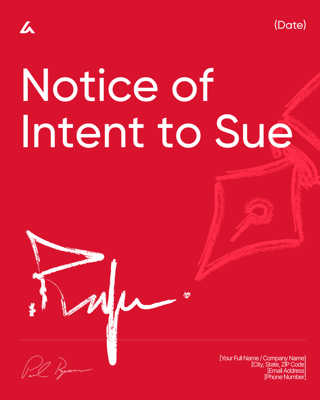 Notice of Intent to Sue