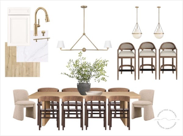 Family-Friendly Contemporary Coastal Dining Room