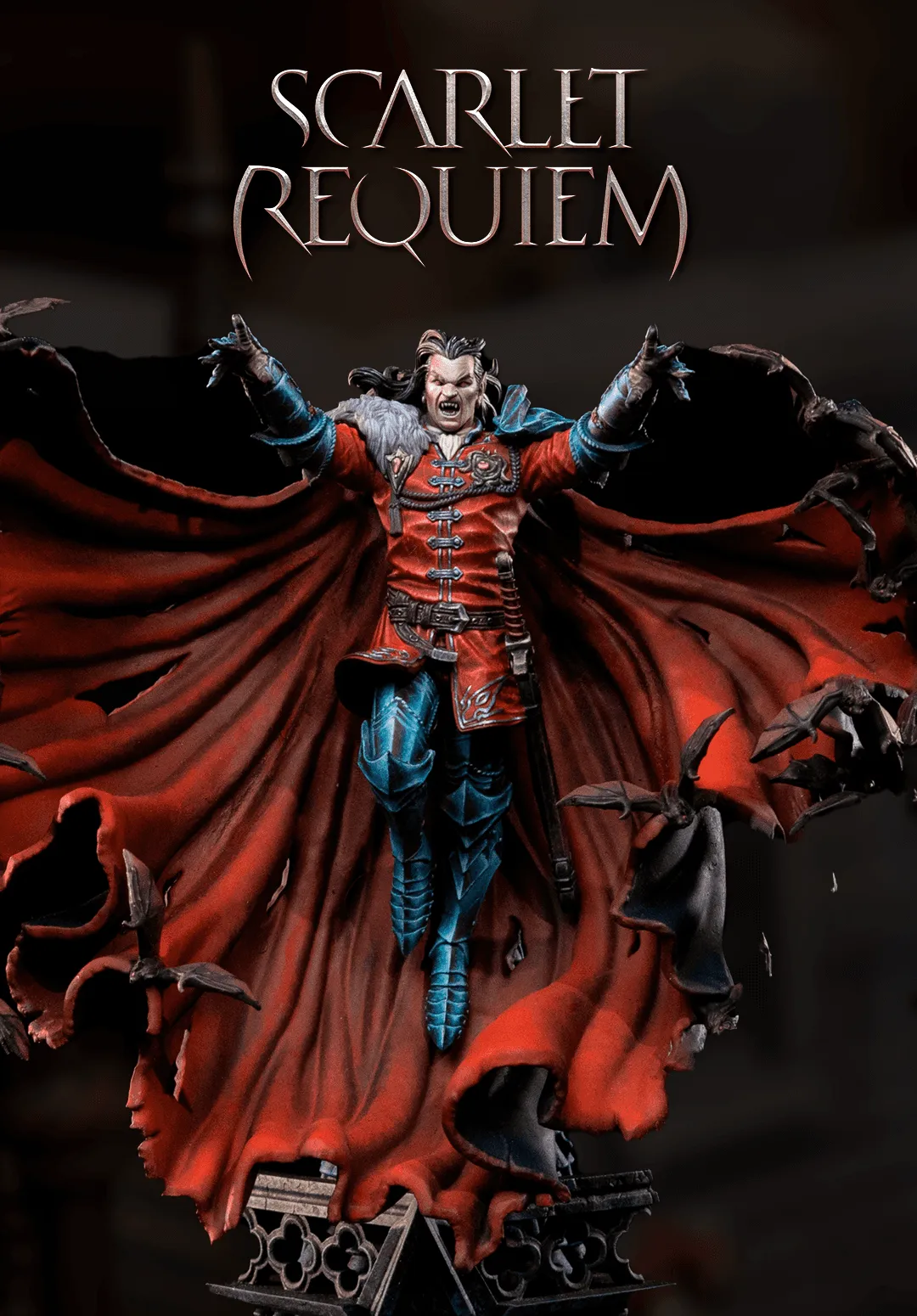 Baron Voyd Action vampire miniature from Loot Studio’s Scarlet Requiem bundle.