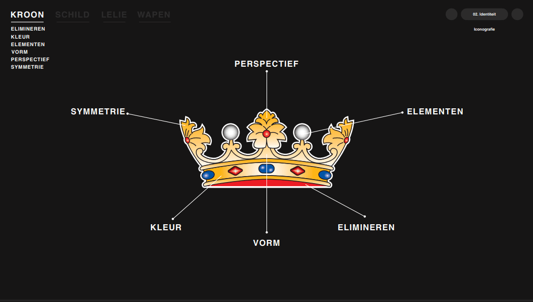 An abstract chair in red and black.