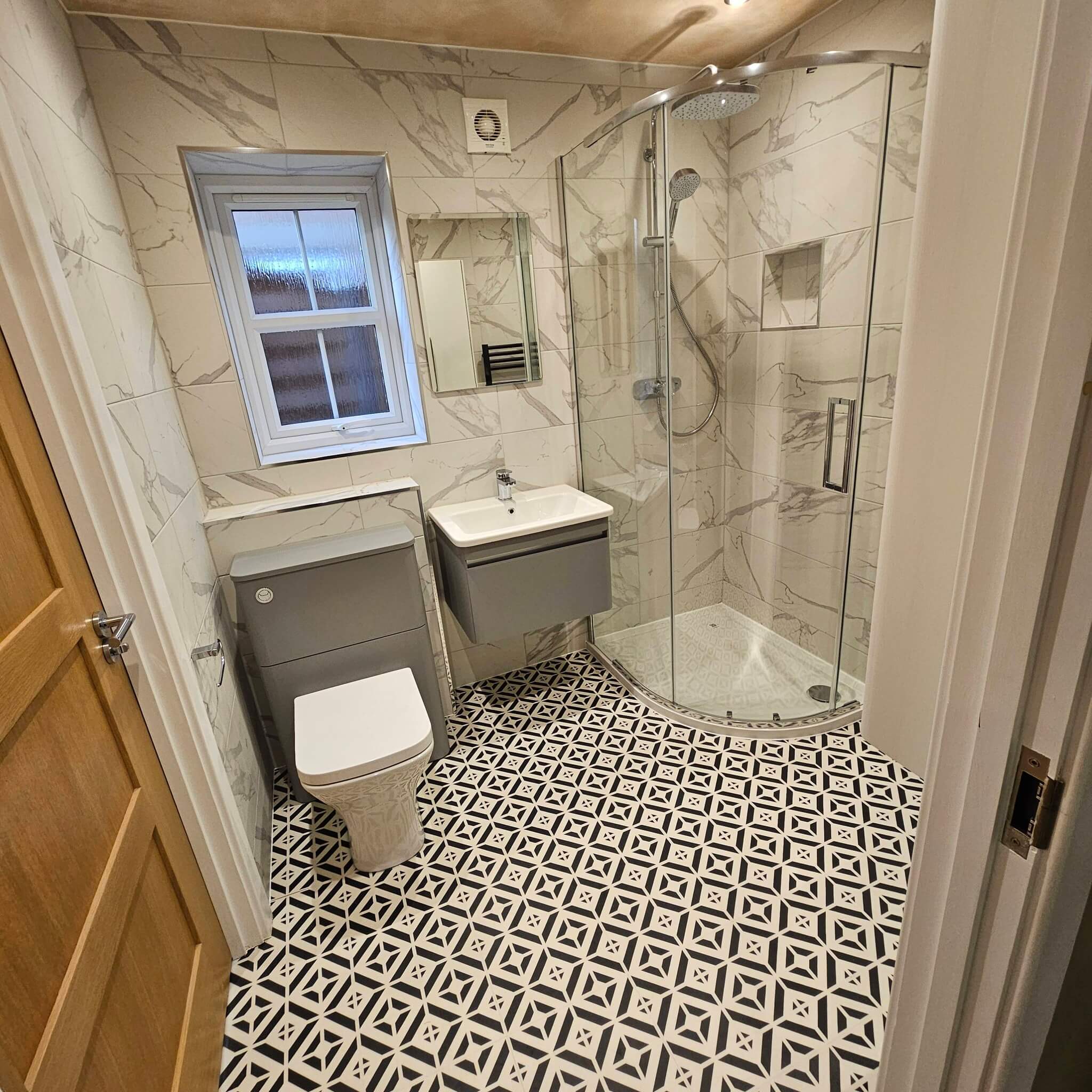 Wet room installation in Alwoodley Leeds with modern design