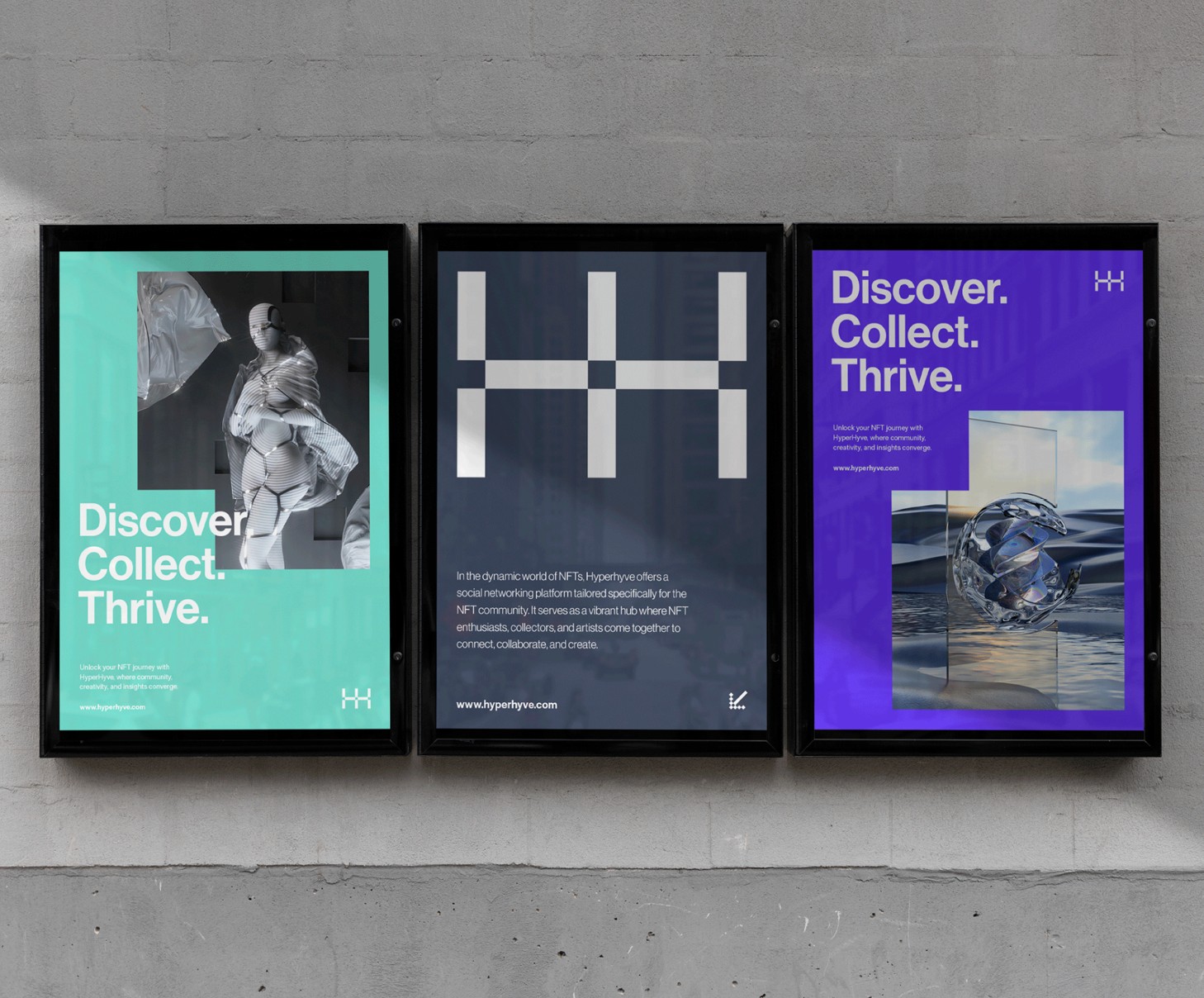 Poster design Hyperhyve by Typefool