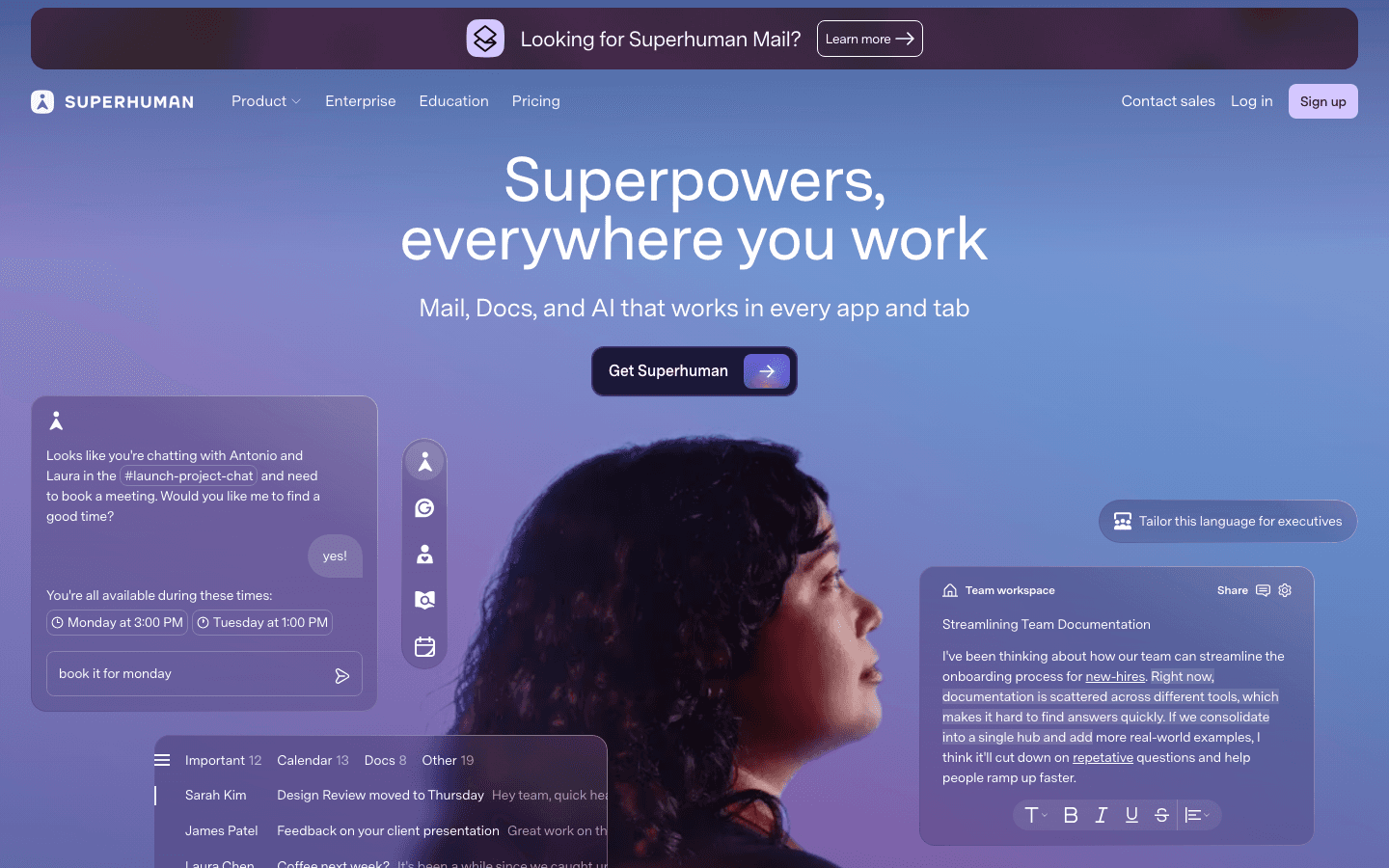 Superhuman email AI screenshot