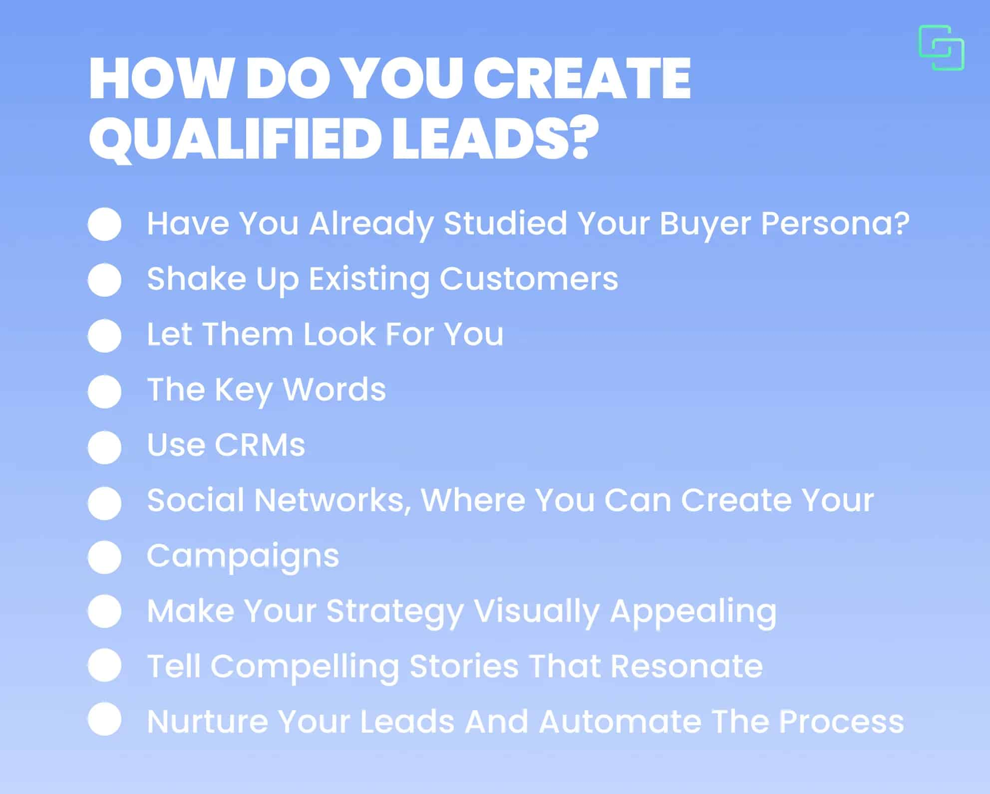 Create leads