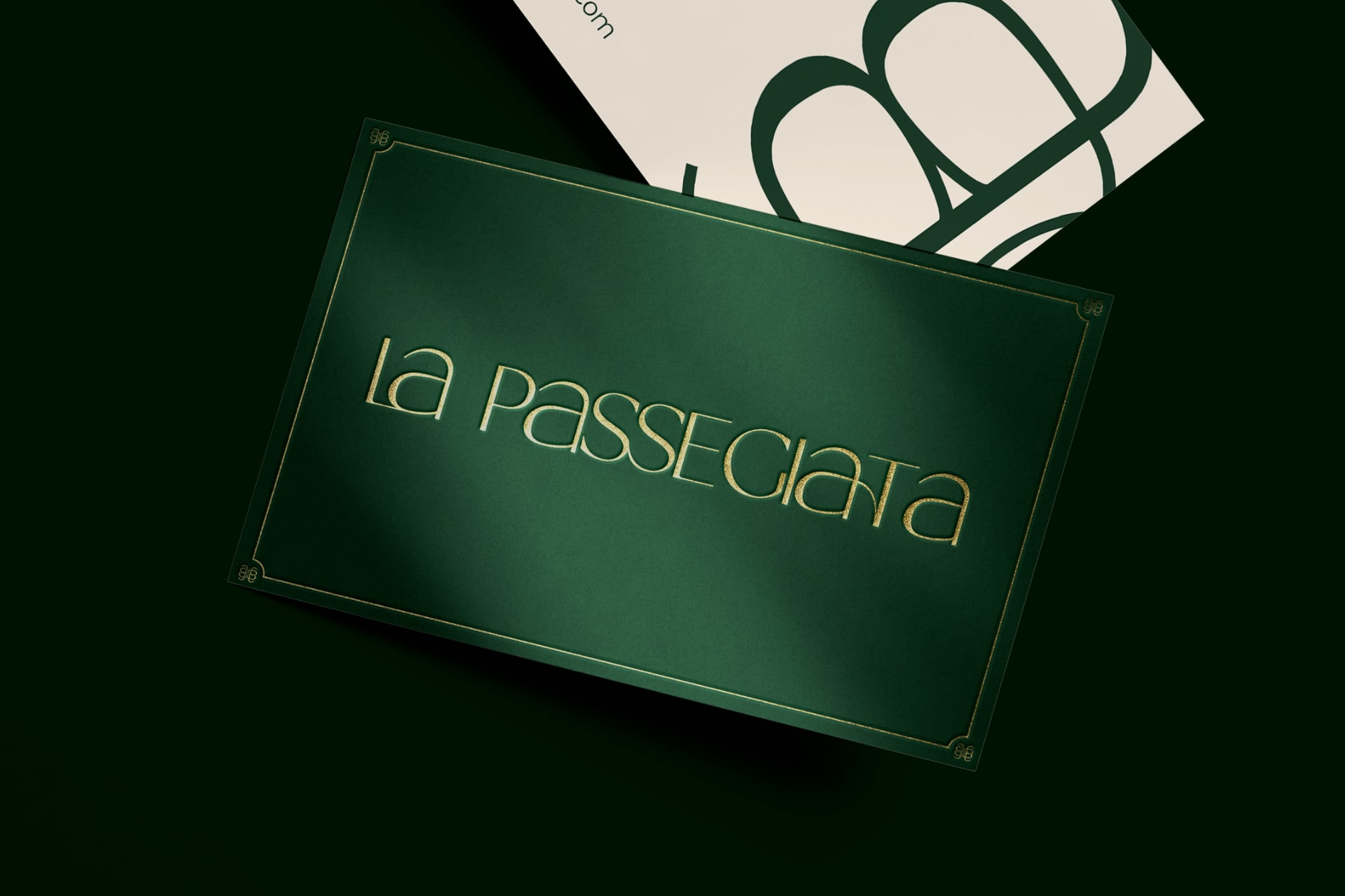 Carte de visite du restaurant "La Passegiata"