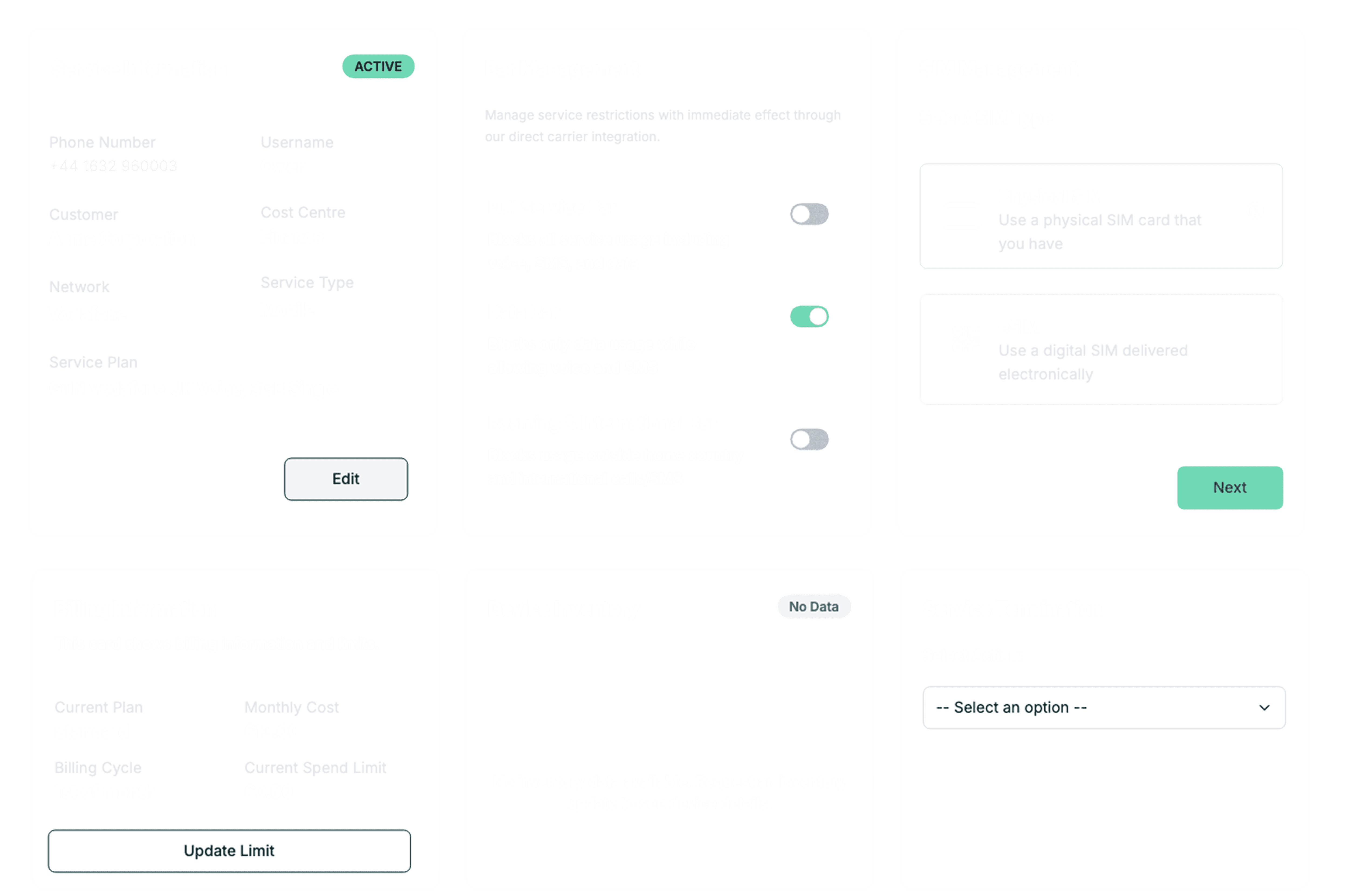 Business dashboard showing revenue, deals, customer list, growth chart, and new activity. 
