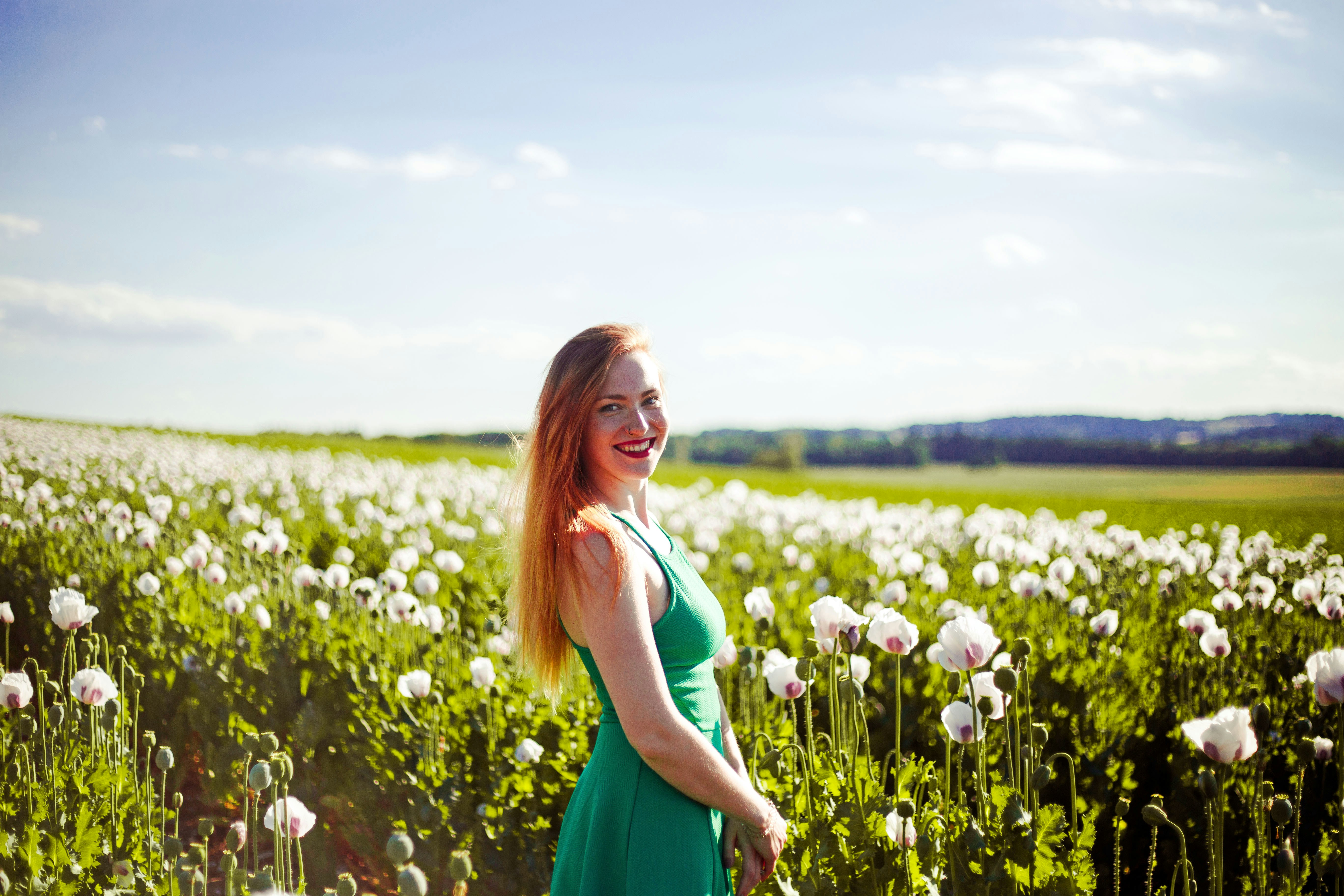 woman in a field - Bright Spring Color Analysis