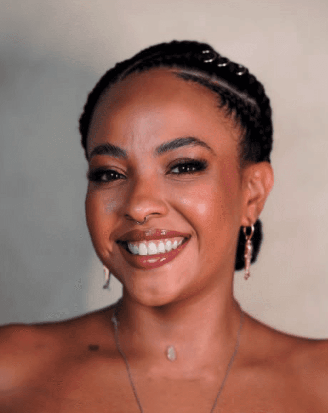 Middle aged woman smiling