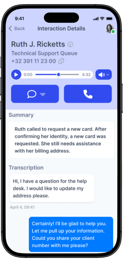 Mobile App for Five9 screenshot