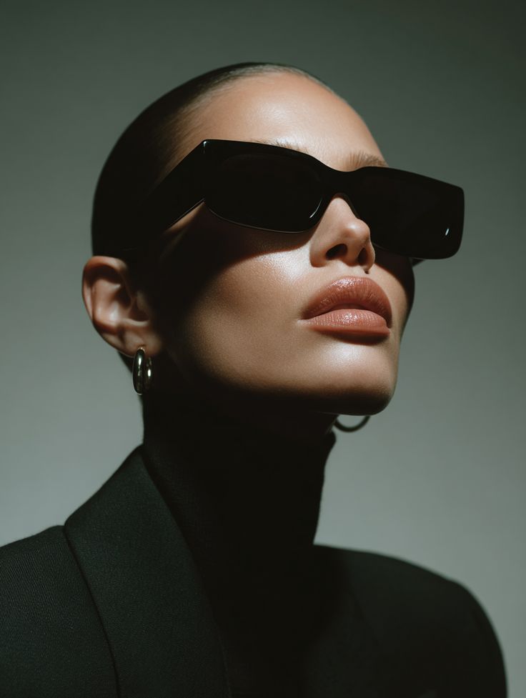 Two palm trees against a clear blue sky