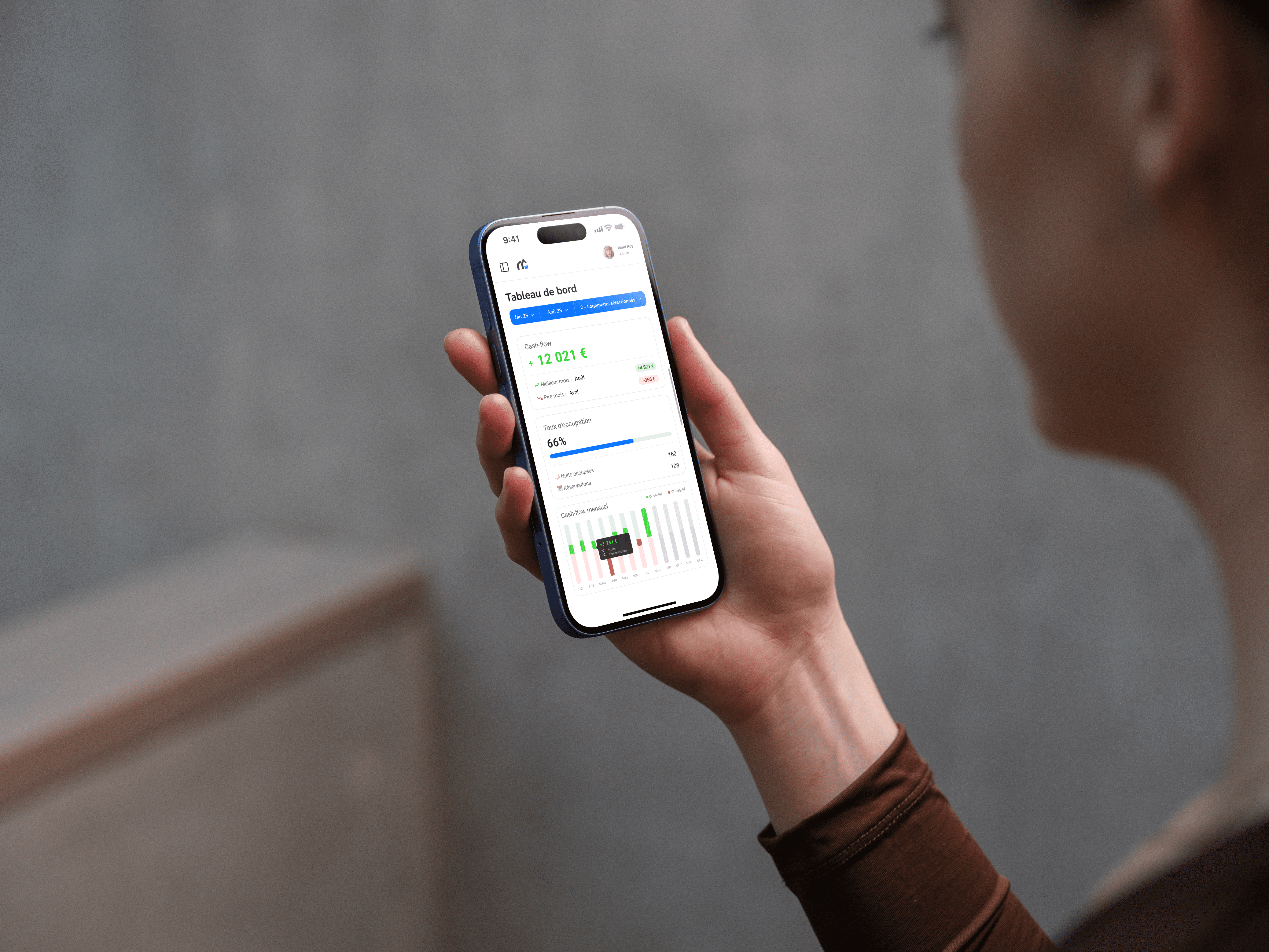 A mockup of Freelio's mobile app