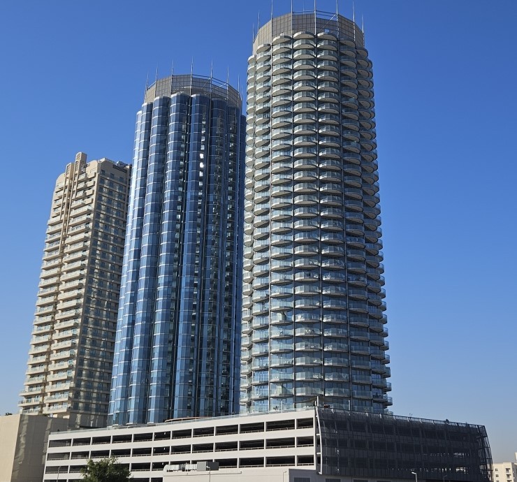 High-rise residential and commercial units at Donna Towers, a prime destination for real estate buyers.