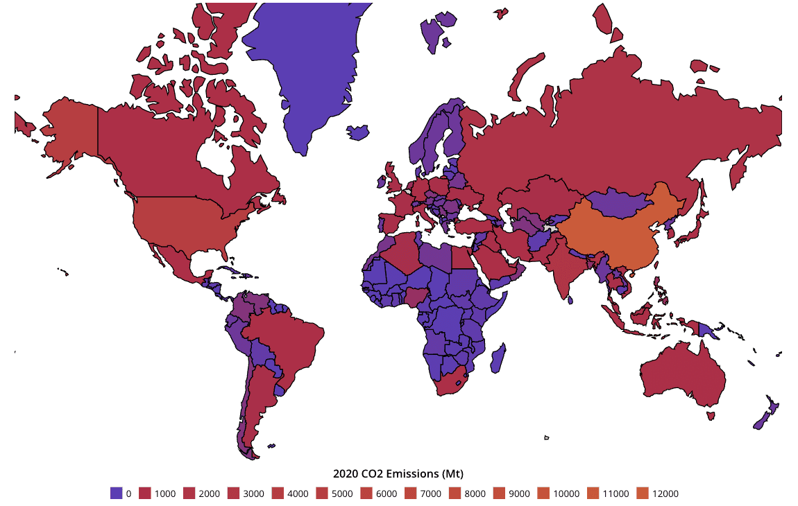 Carbon footprint by country