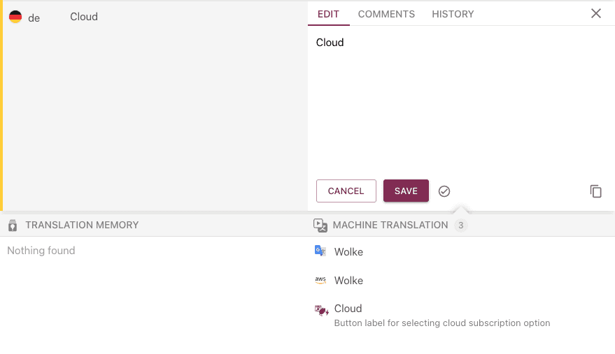 AI Translation on Tolgee