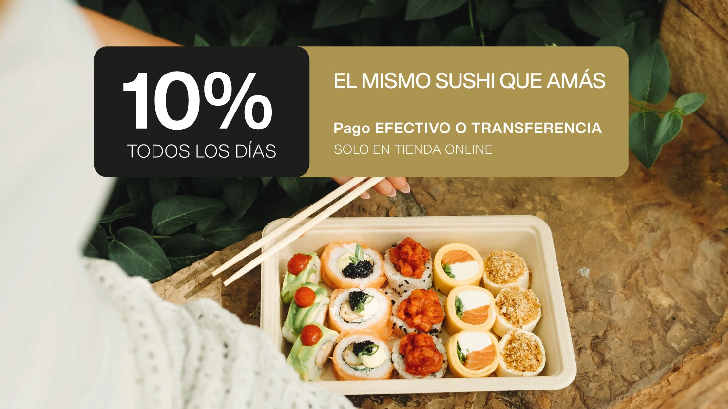 10% de descuento en efectivo todos los días