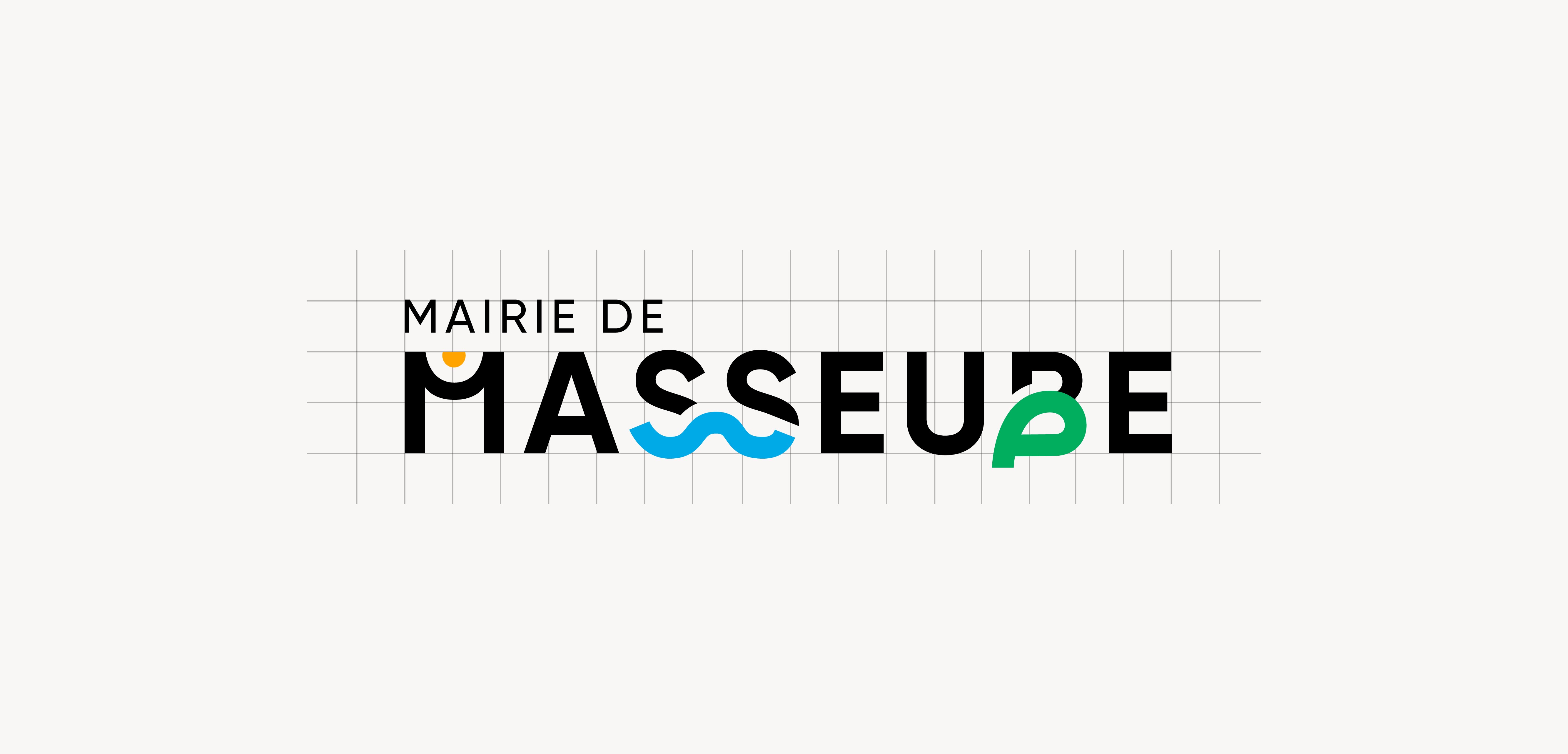 Logo coloré et graphique pour mairie de Masseube