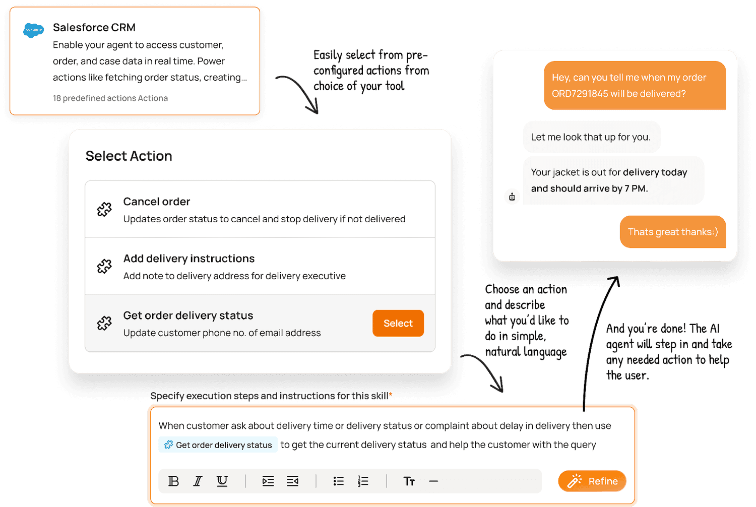 Beyond conversations: real action at scale