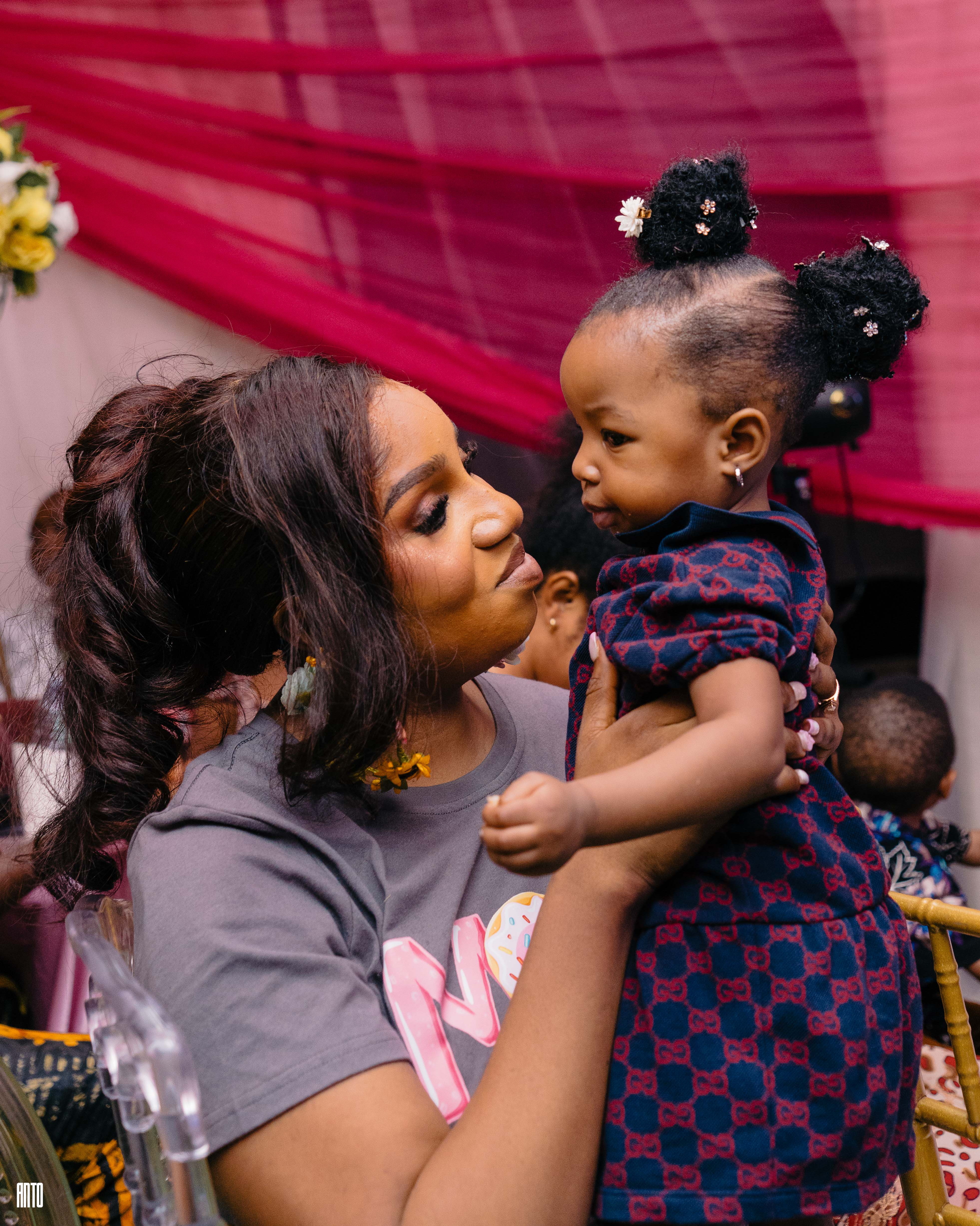 funmi jekanmi and her baby, art