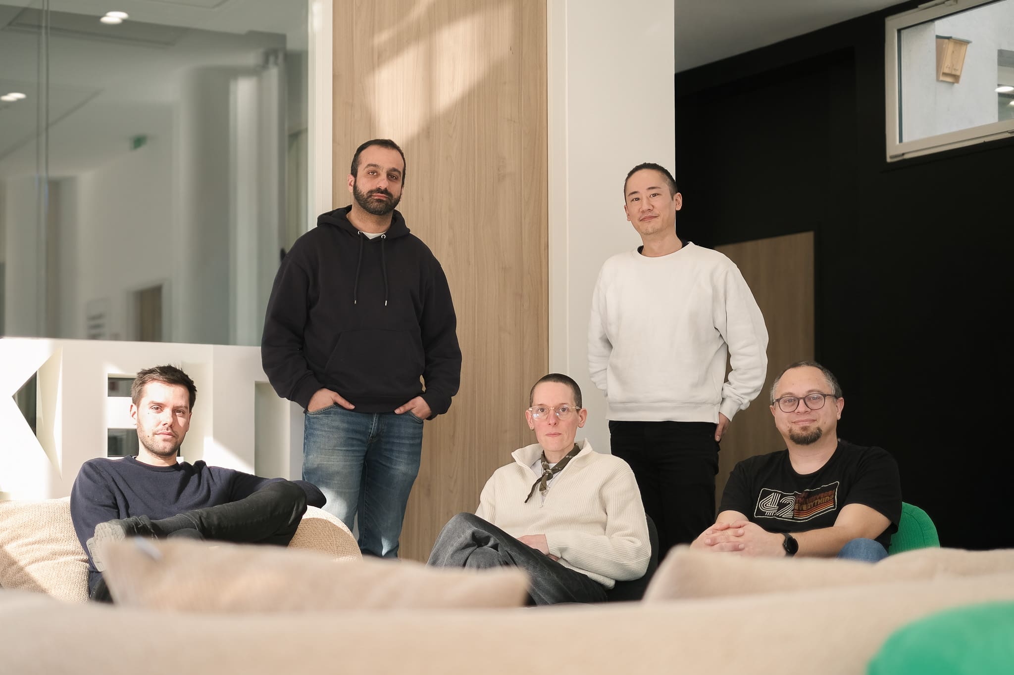 Three co-founders and two founding team members who've shipped together before