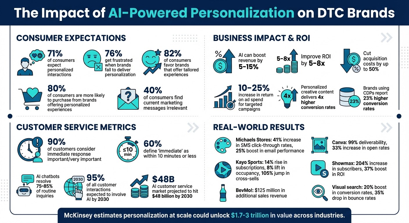 AI-Powered Personalization Impact on DTC Brand Performance and ROI