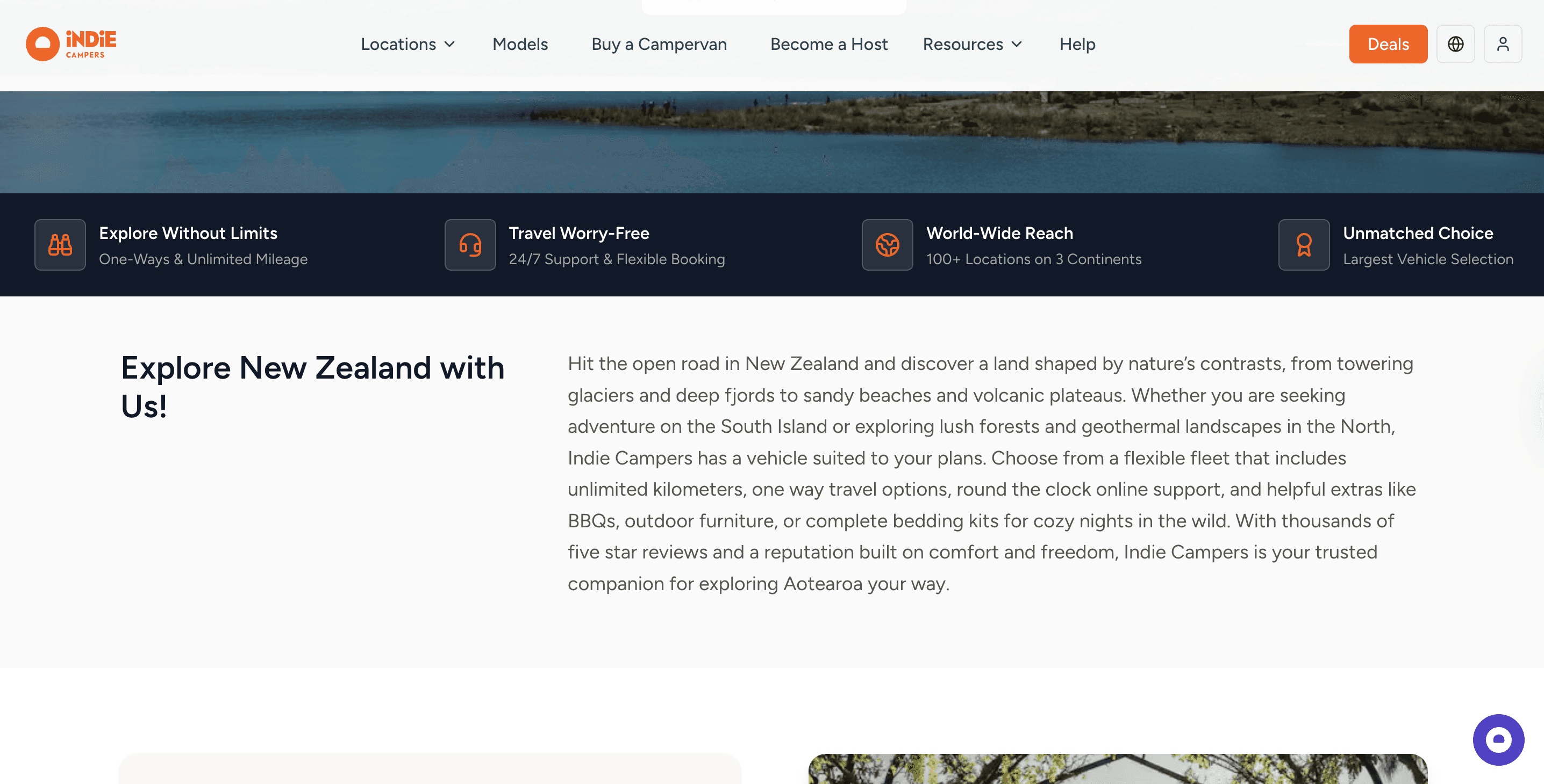 Location page body — before optimization