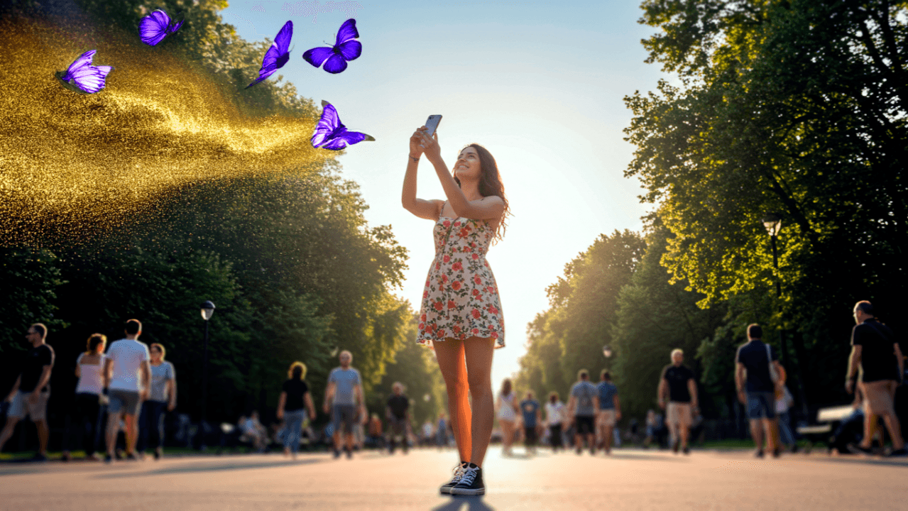 Woman In White Background