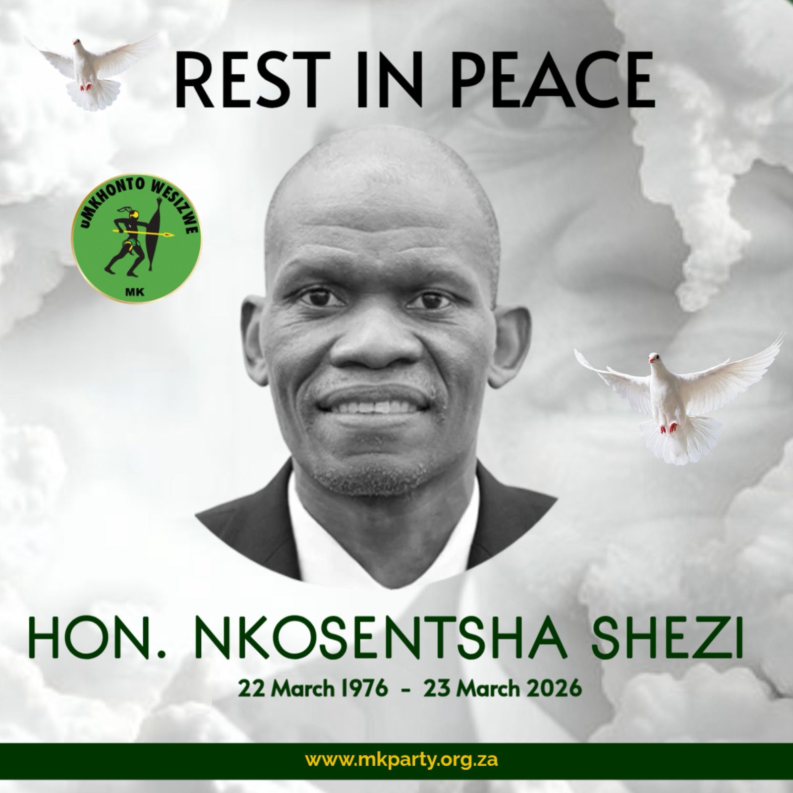 Photo:MK Party mourns passing of Comrade Nkosentsha Shezi,50 – South African Daily