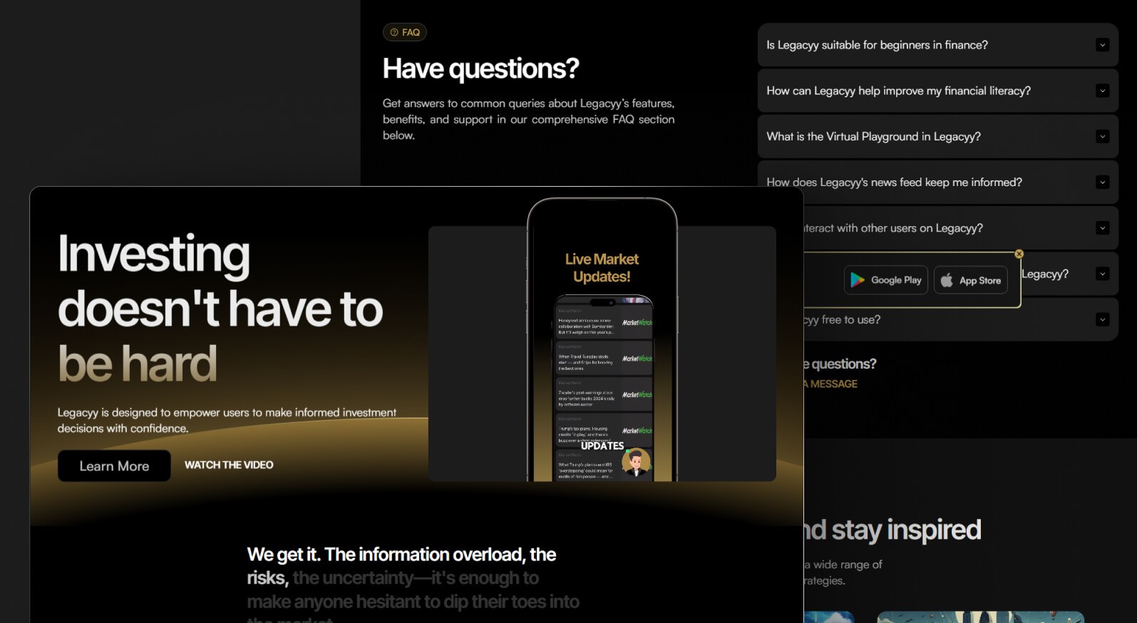 Landing Page & One pager - Blue Cap Pro