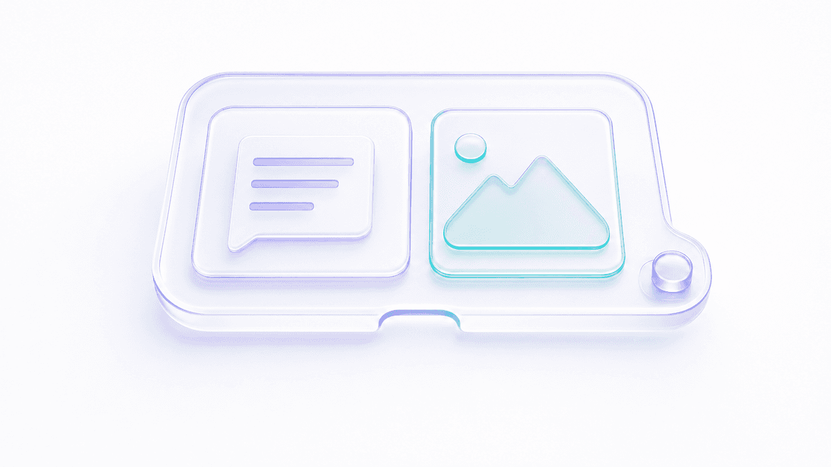 A resource tray contains a reusable prompt card and a media tile.