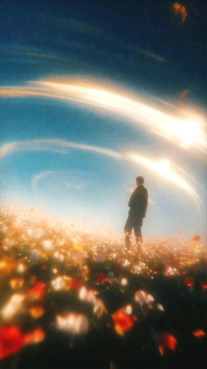 Person in fog with a glowing, glitching computer monitor head, dark cyberpunk portrait.