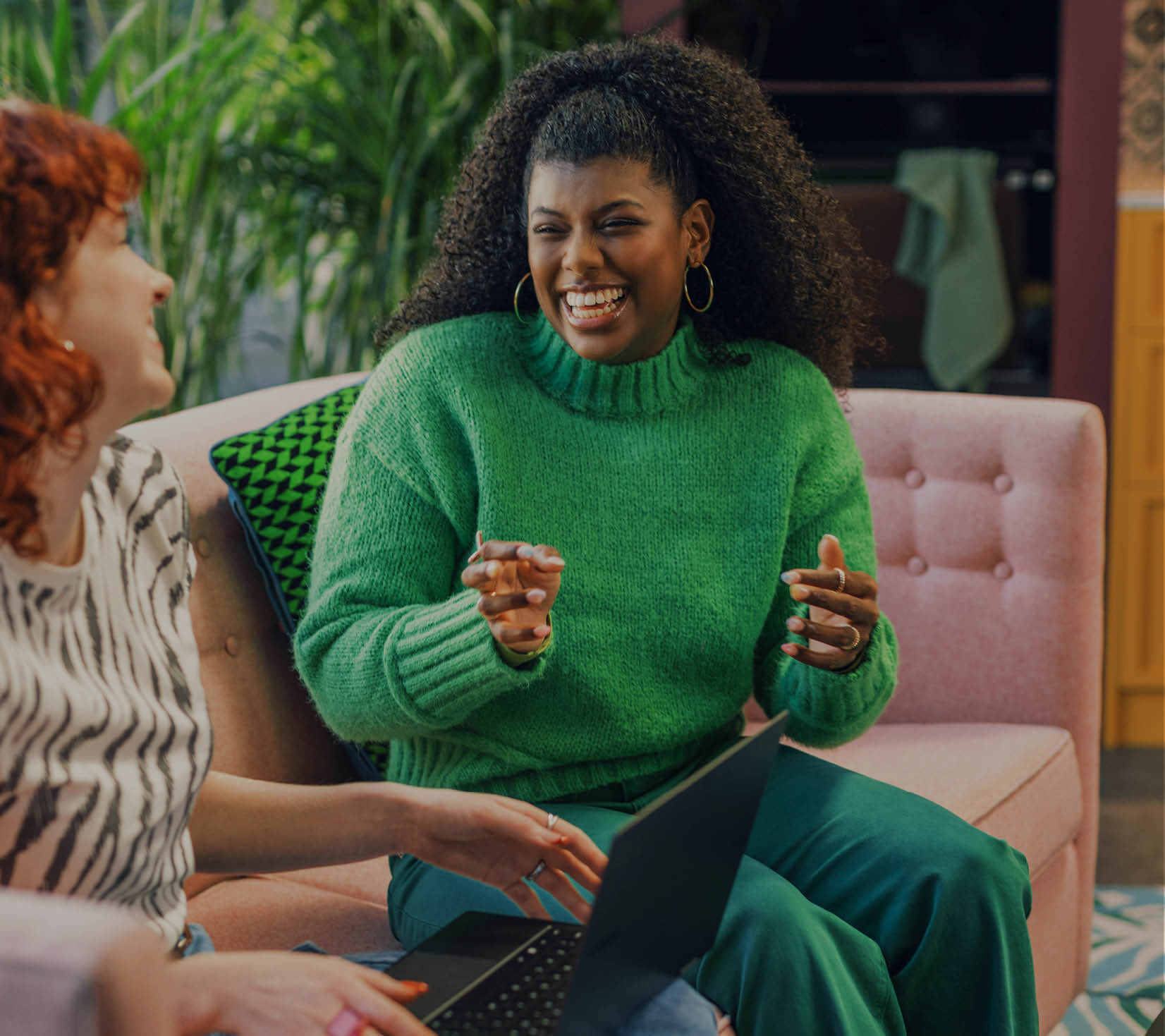 Lifestyle brand photography highlighting authentic human connection, collaboration and personality-driven storytelling for a creative communications agency