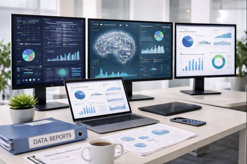 Woman in Office Setting